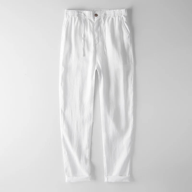 Casual Solid Loose Linen Pants