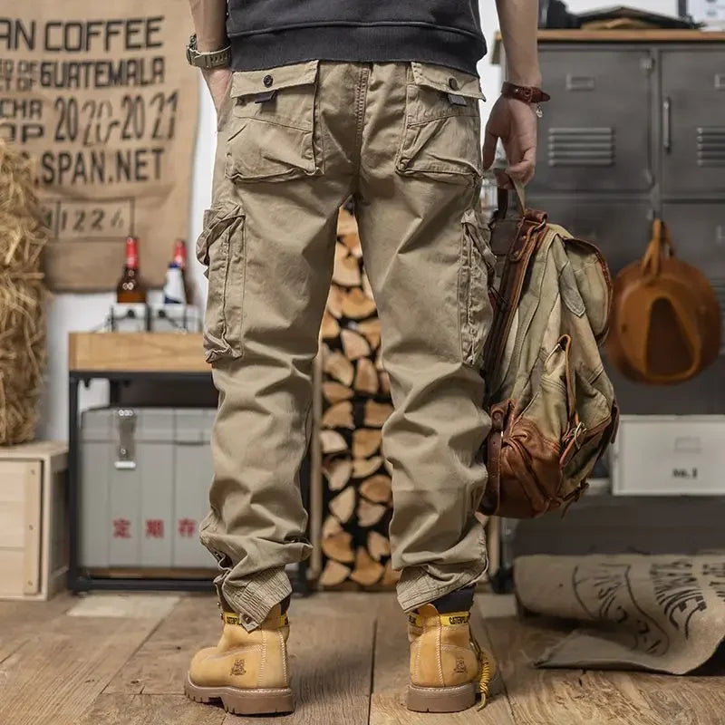 Multipockets Polyester Cargo Pants