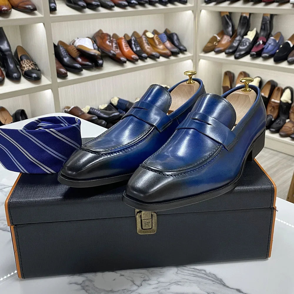 Classic Handmade Leather Penny Loafers
