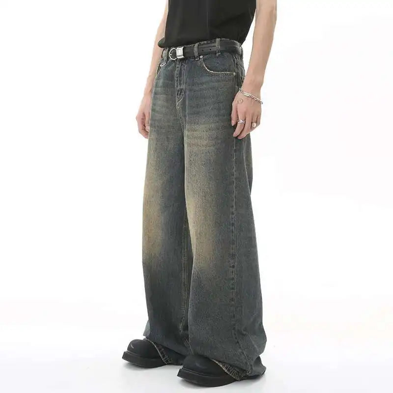 Washed Casual Straight Loose Jeans