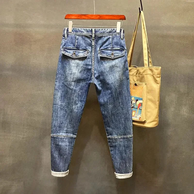 Blue Denim Vintage Slim Jeans