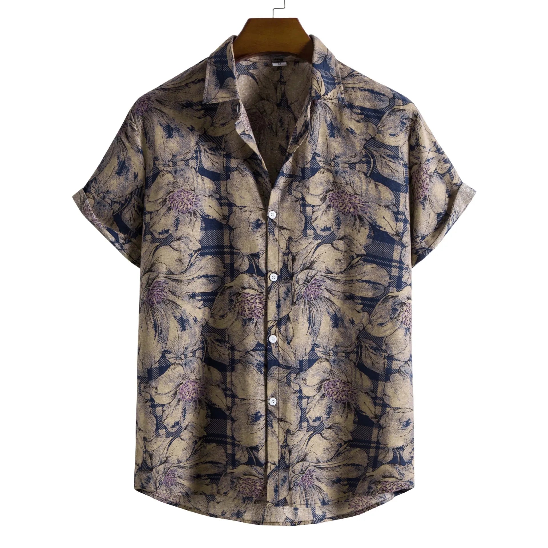 Printed Pattern Single-Breasted Shirt