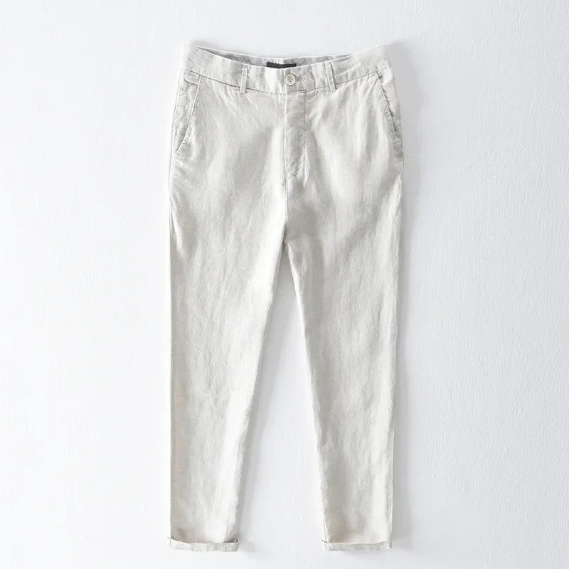 Linen Casual Loose Straight Pants