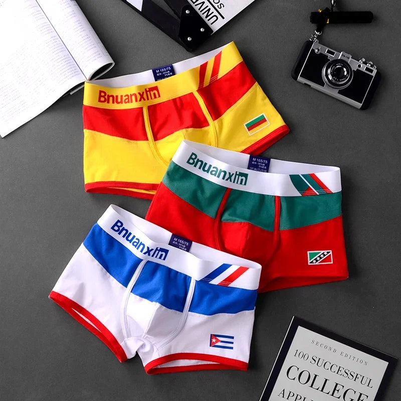 Colorful Breathable 3Pcs Boxer Set