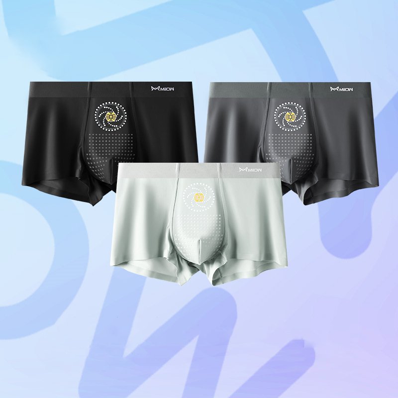 Seamless Sexy Nylon Spandex Boxer Set