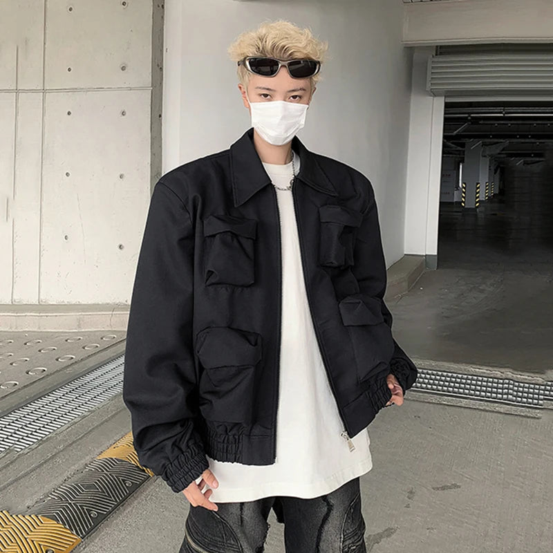 Street Style 3D Multi Pocket Jacket