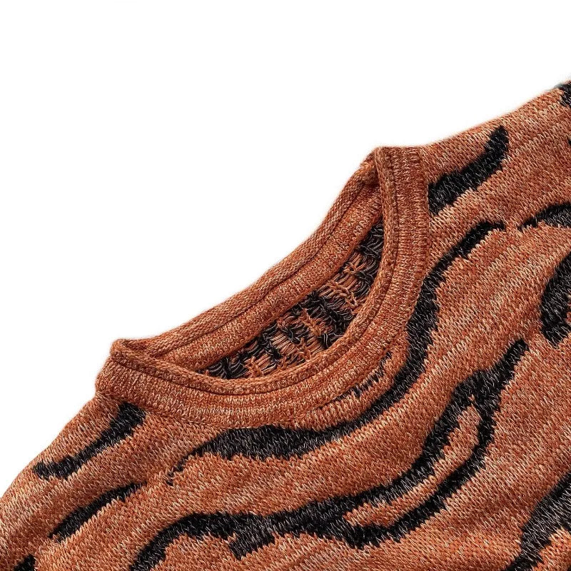 Printed Pattern Woolen Sweater