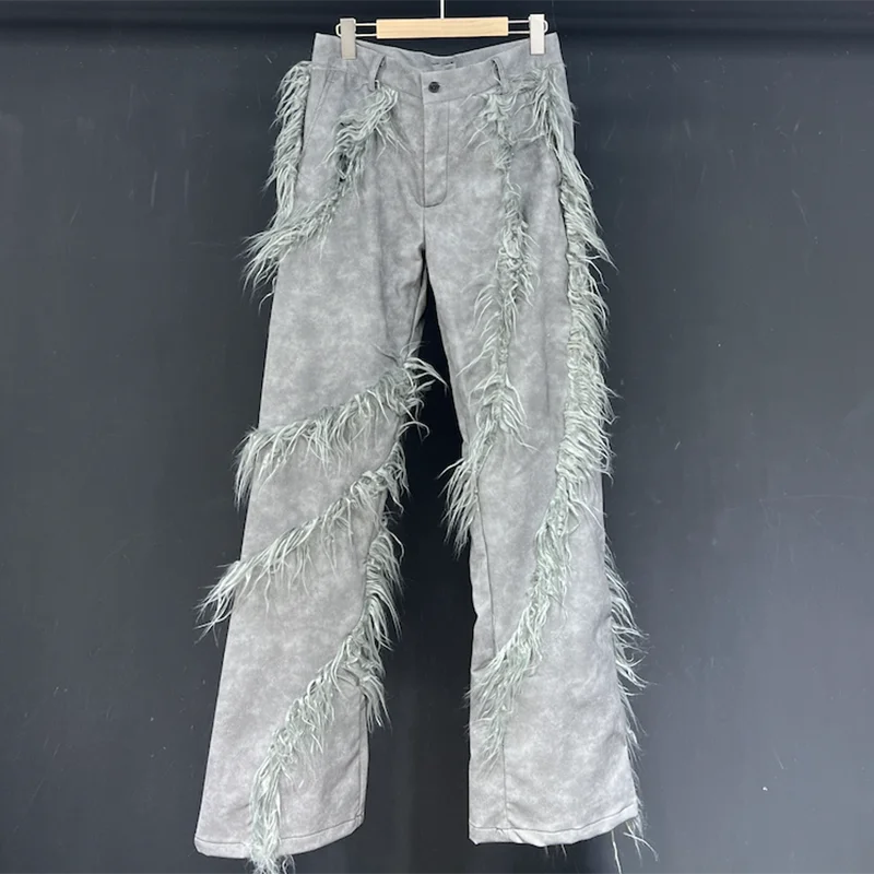 Loose Fringe Decor Casual Pants