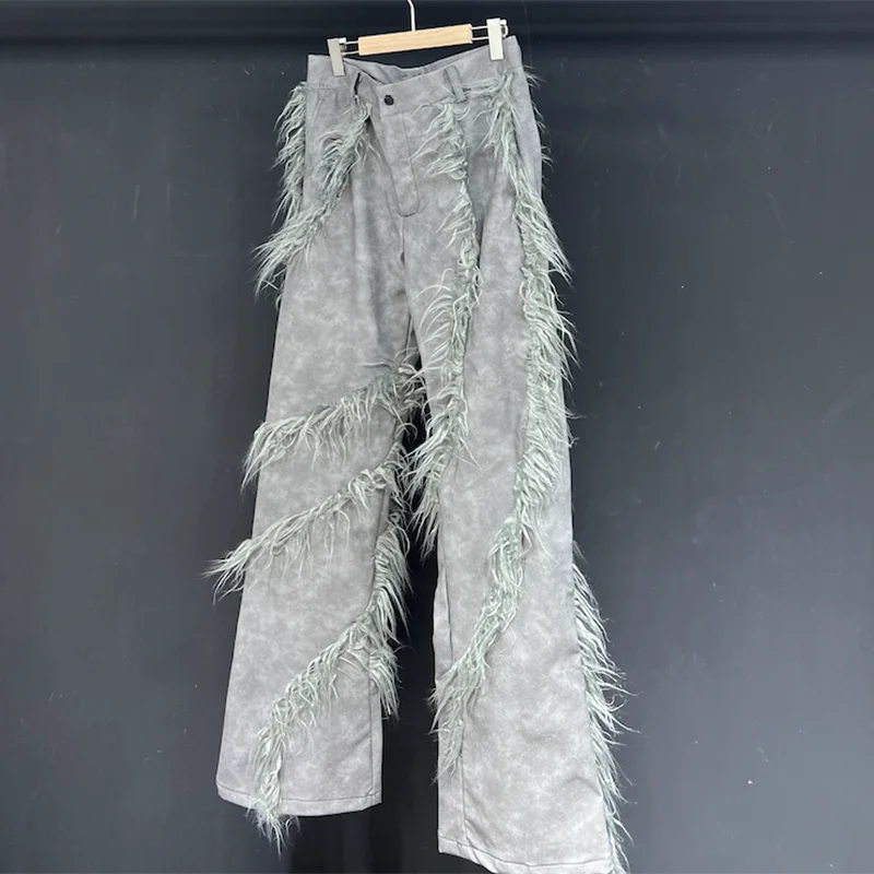 Loose Fringe Decor Casual Pants