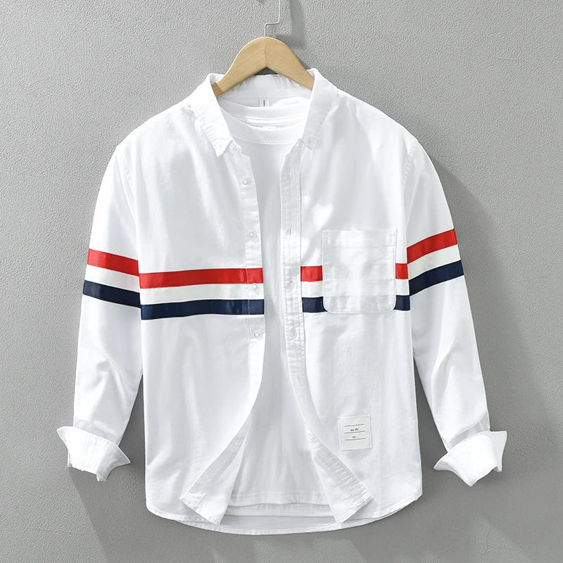 Horizontal 2 Striped Long Sleeve Shirt