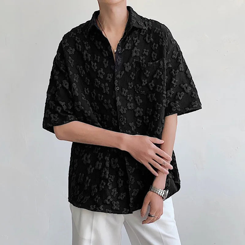 Fashion Jacquard Oversized Shirt