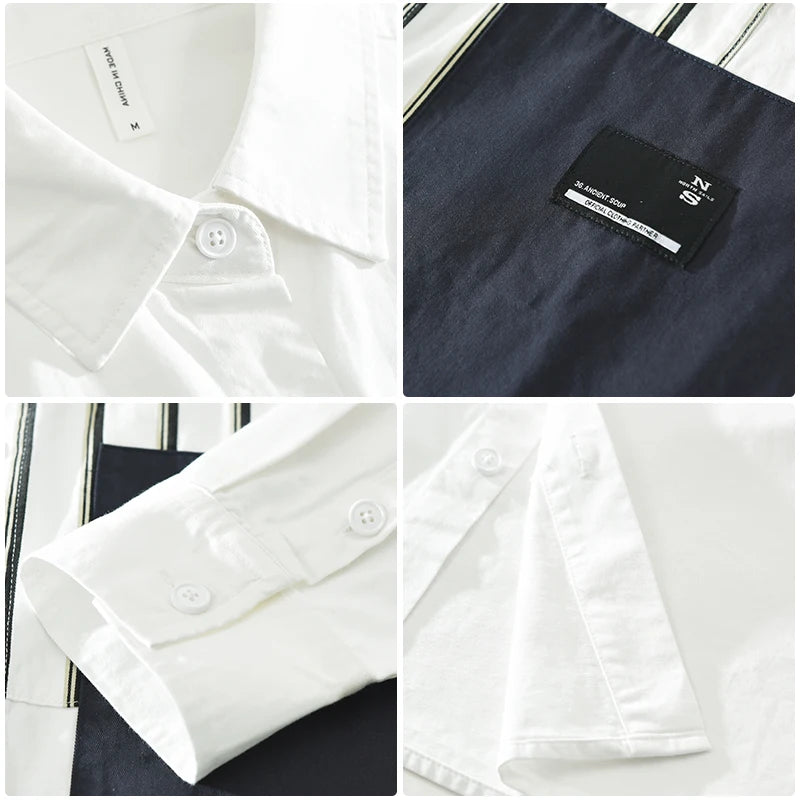 Printed Pattern with Solid Pocket Shirt