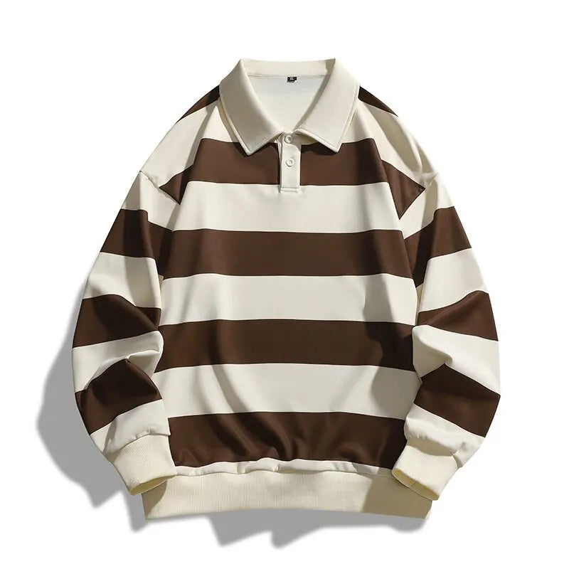 Fashion Striped Long Sleeve Loose Sweater