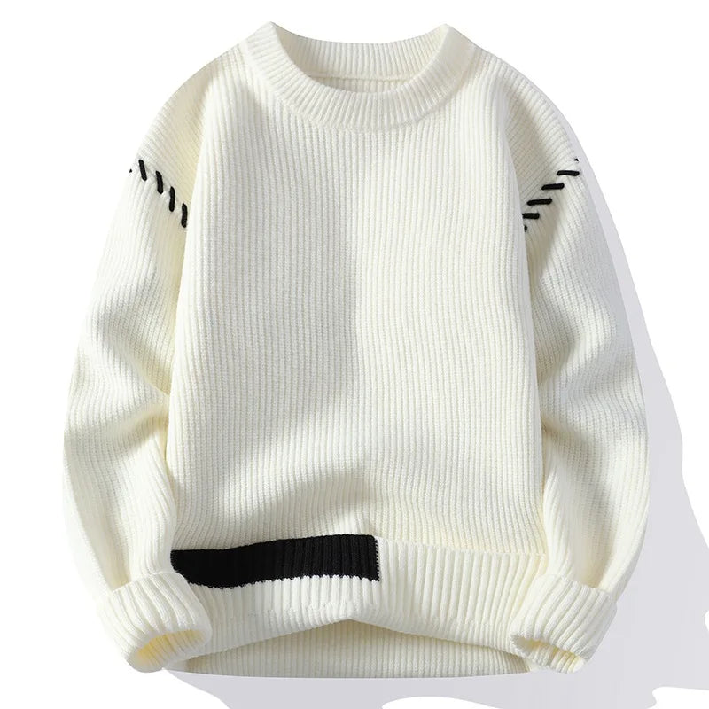 Loose Casual Knitted O-Neck Sweater