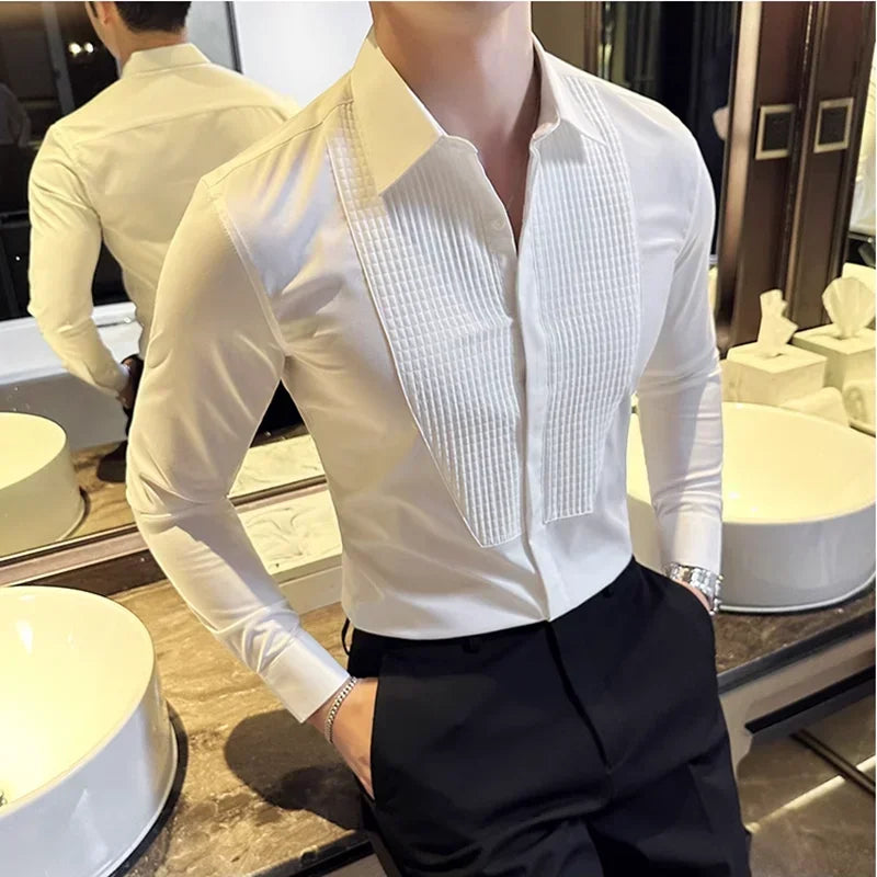 Single Breasted Slim Fit Dress Shirt