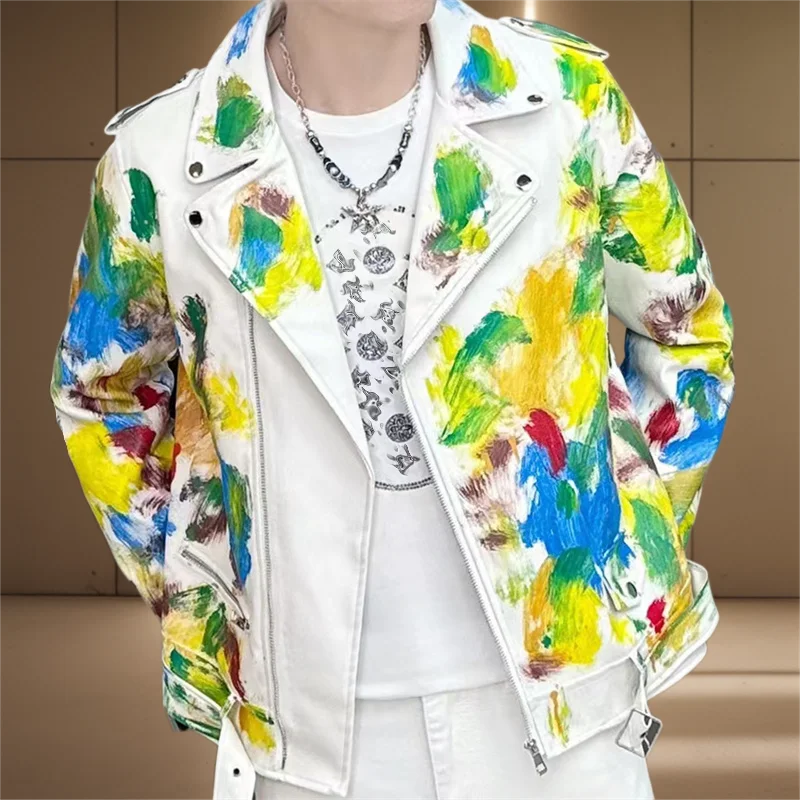 Abstract Paint Printed Jacket