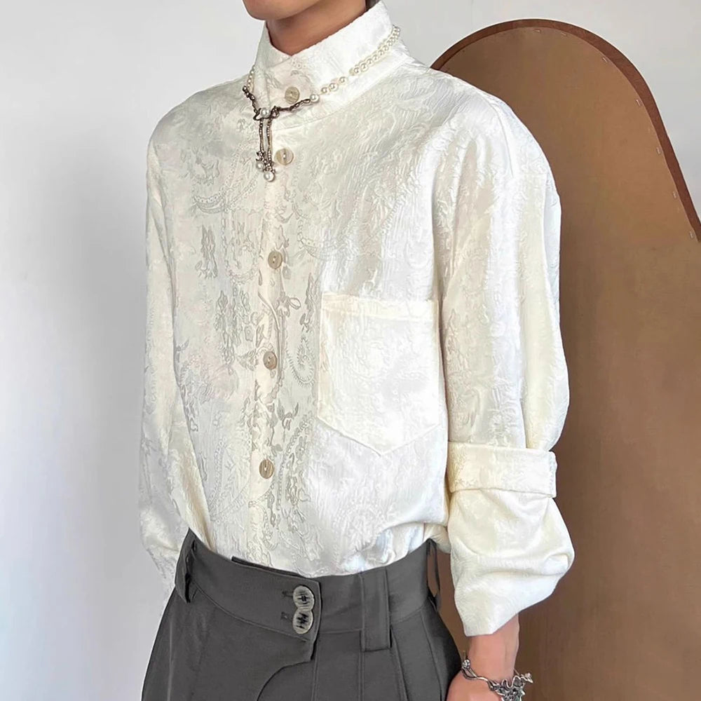 Chinese Style Retro Jacquard Shirt