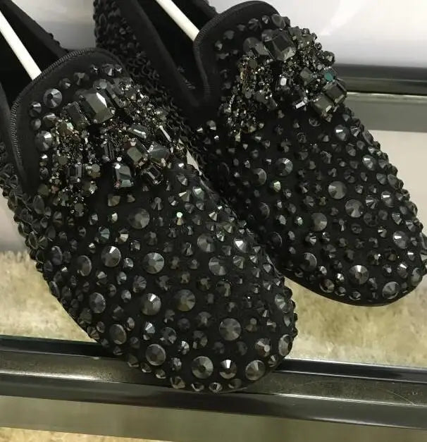 Luxury Rhinestone Style Men's Shoes