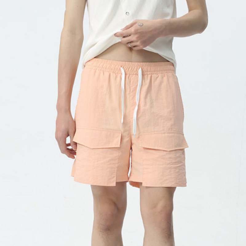 Casual Big Pockets Loose Shorts