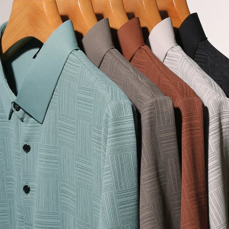 Printed Business Casual Style Polo Shirt