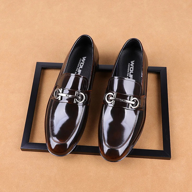 Shiny Elegant Genuine Leather Loafers