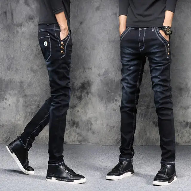 Streetwear Fashion Stretch Slim Fit Jeans