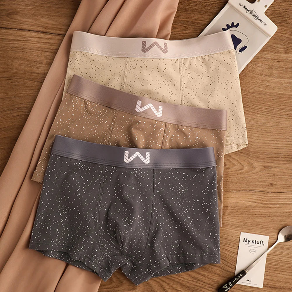 Starry Sky Print Breathable Boxer Set