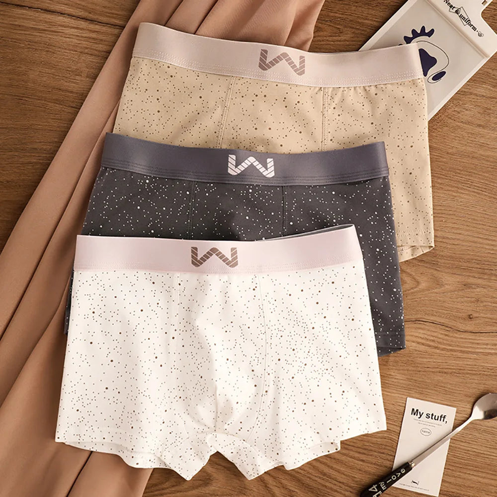 Starry Sky Print Breathable Boxer Set