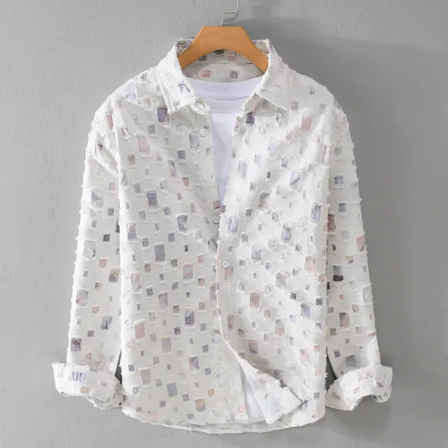 Street Fashion Printed Patchwork Shirt