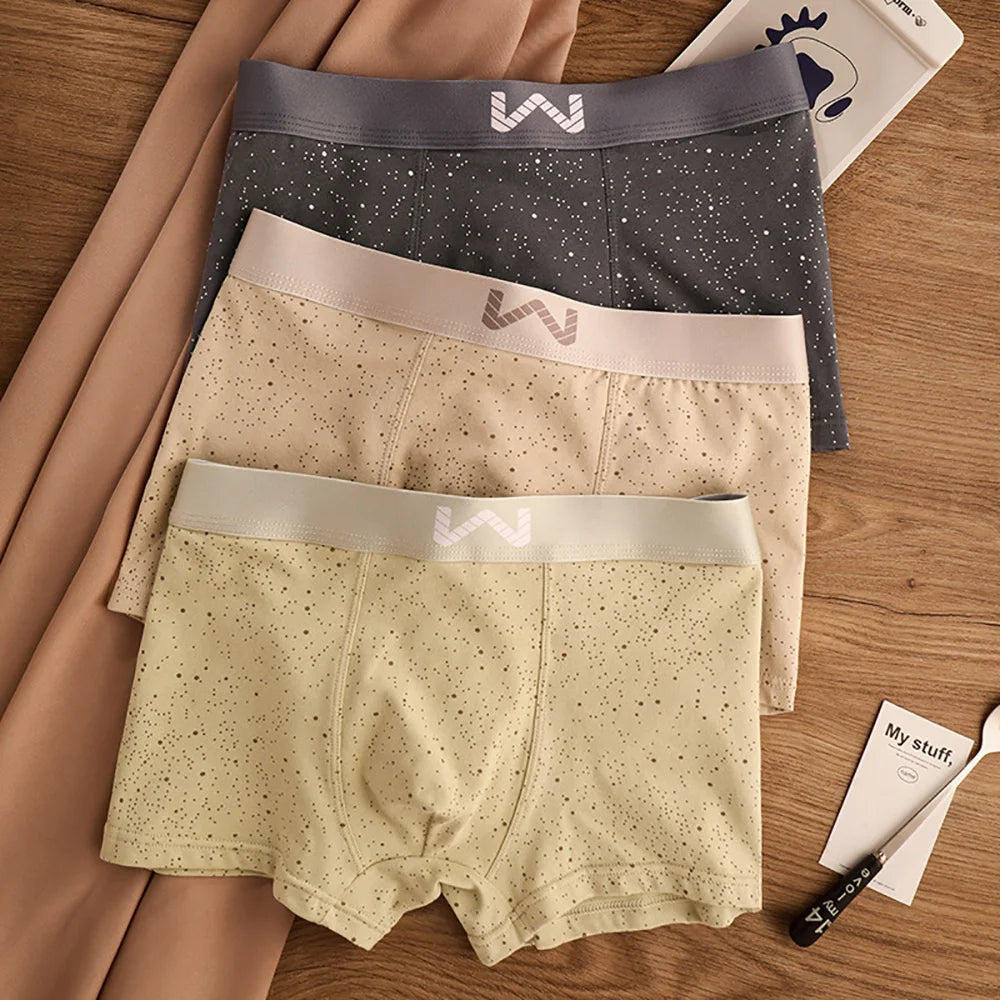 Starry Sky Print Breathable Boxer Set