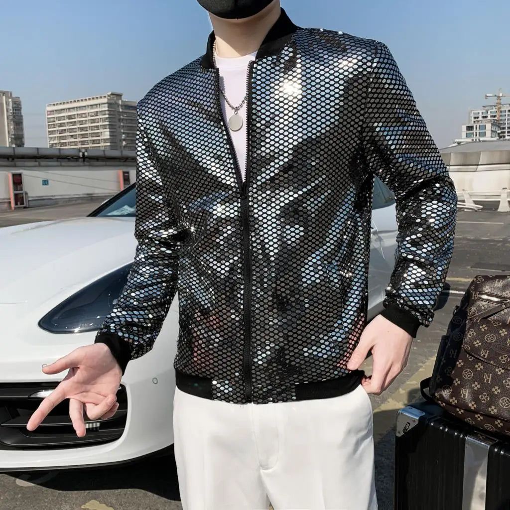 Fashion Cool Sequined Night-Club Jacket