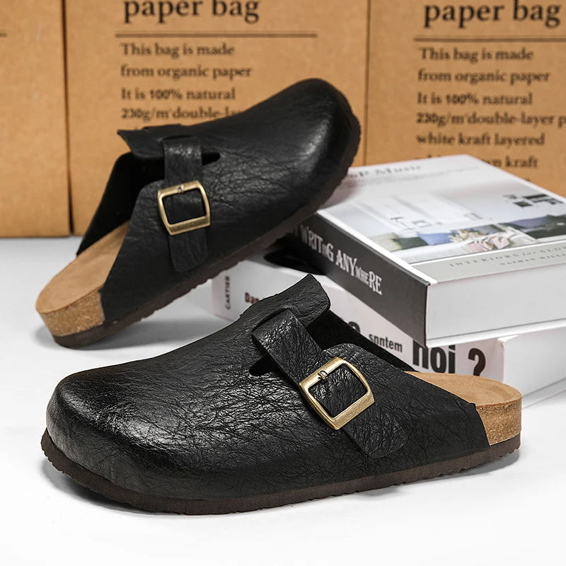 Architect Patch Leather Slip-On Shoes