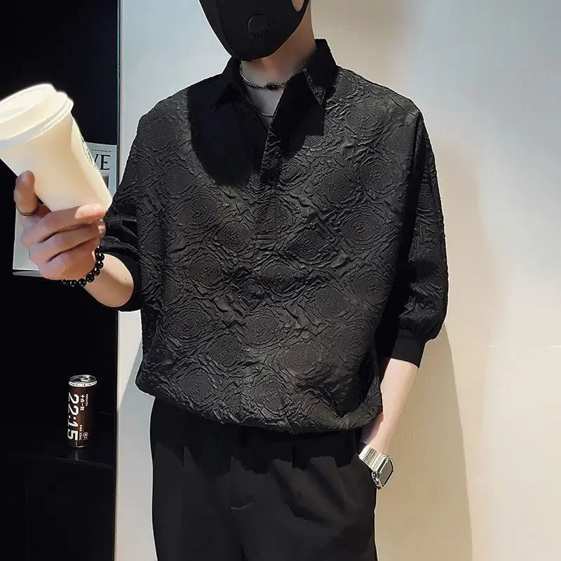 Geometric Graphic Half Sleeve Shirt