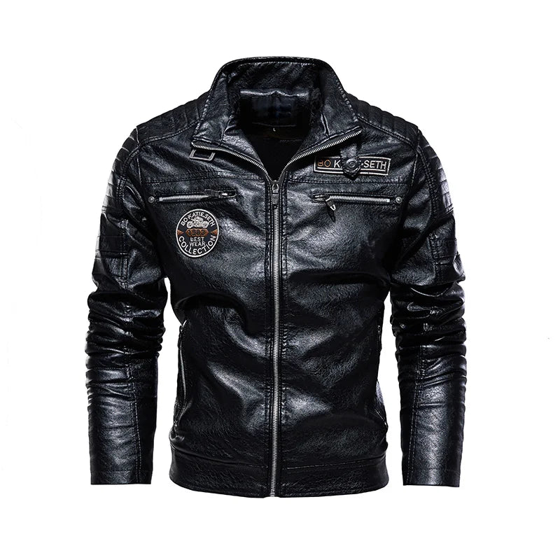 Casual Motorcycle Slim Leather Jacket