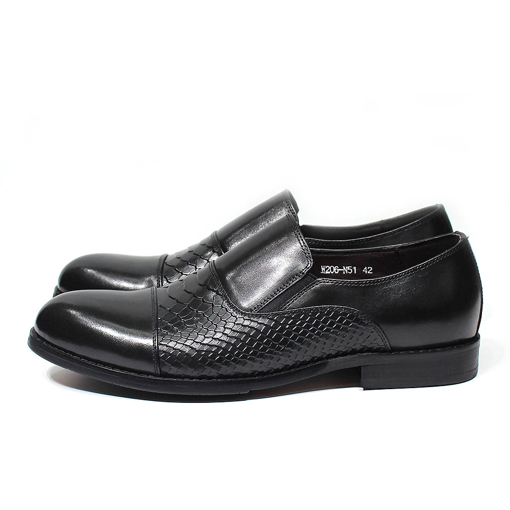 Crocodile Print Slip-On Office Dress Loafers