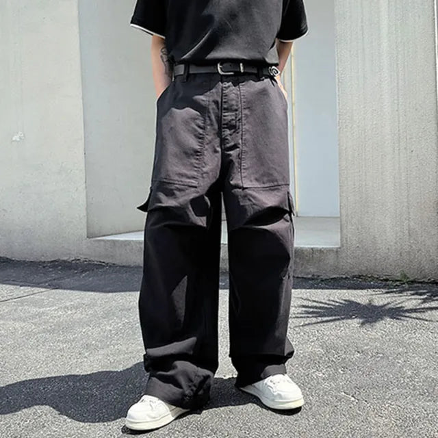 Streetwear Wide-Leg Cargo Pants