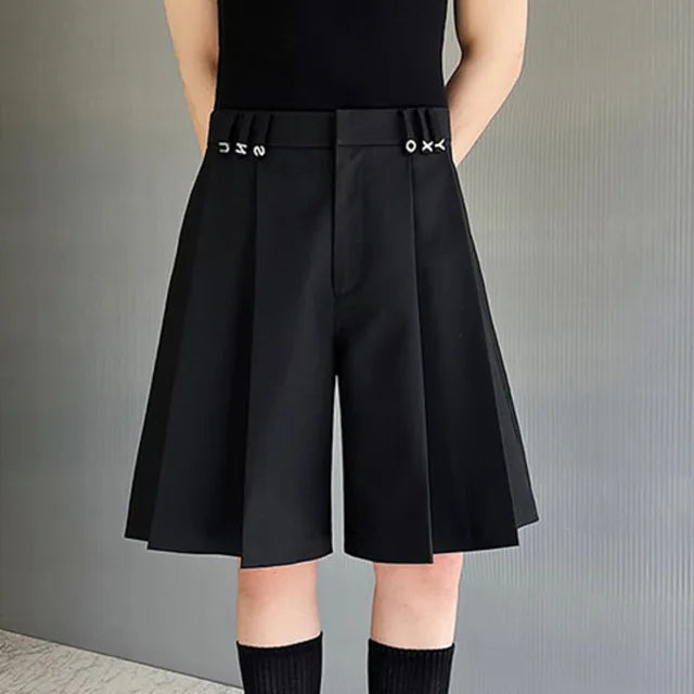 Trend Pleated Niche Design Streetwear Shorts