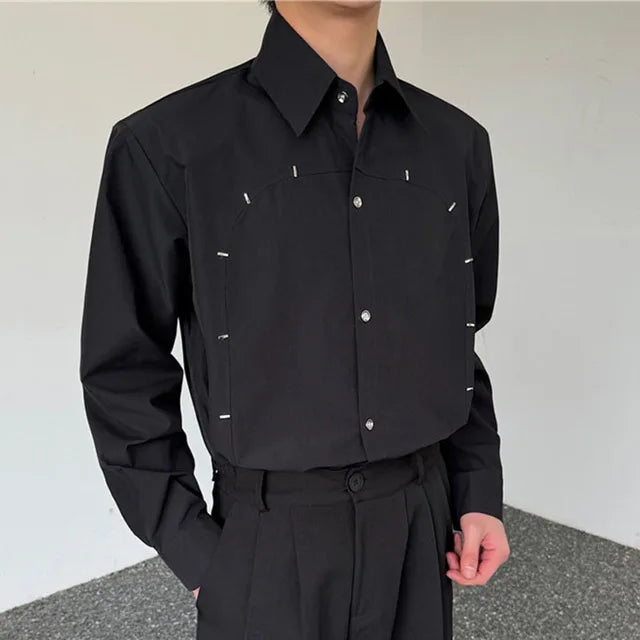 Rivet Single Breasted Cotton Shirt