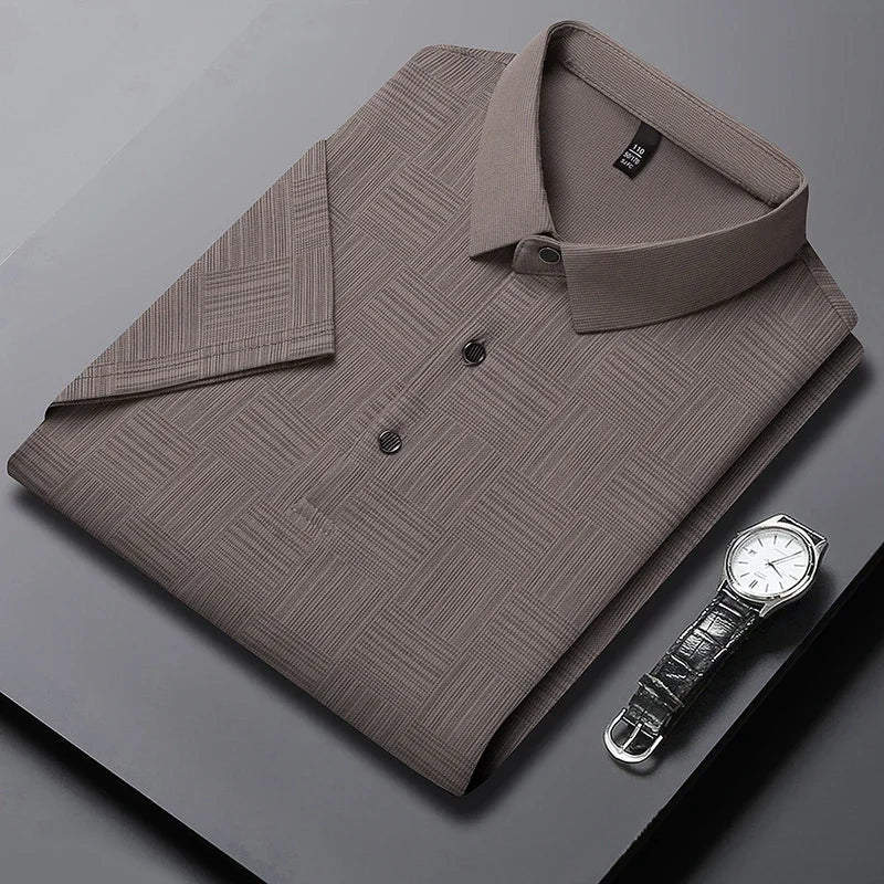 Printed Business Casual Style Polo Shirt