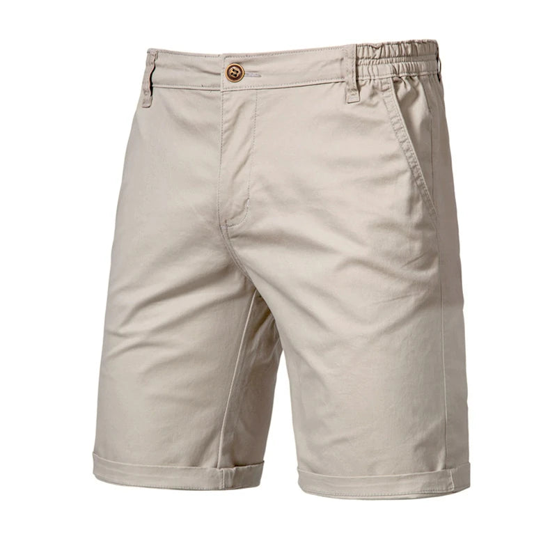 Classic Elastic Waist Chino Shorts