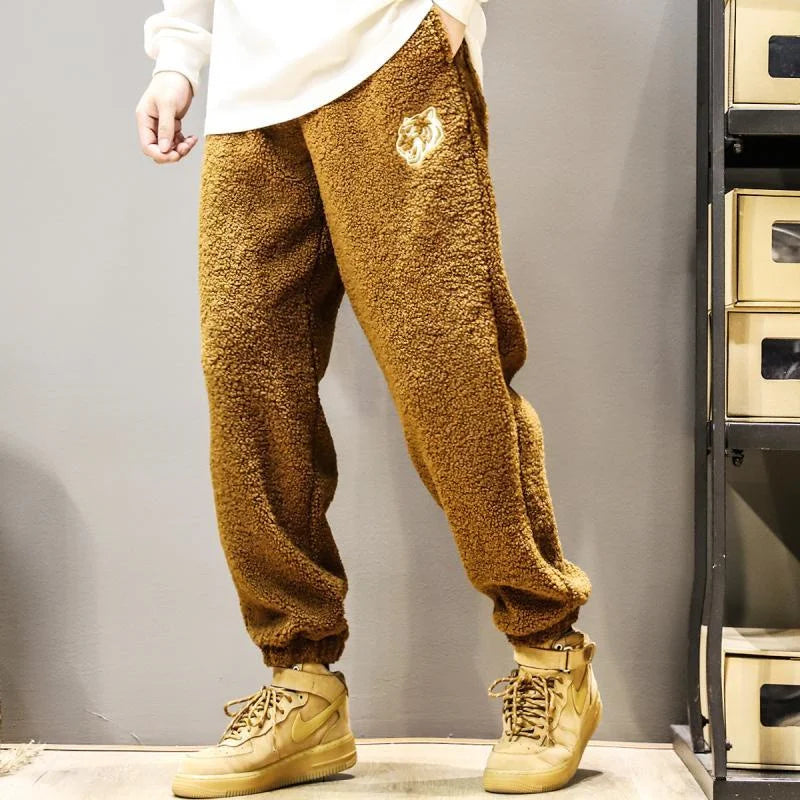 Y2k Embroidery Loose Fleece Sweatpants