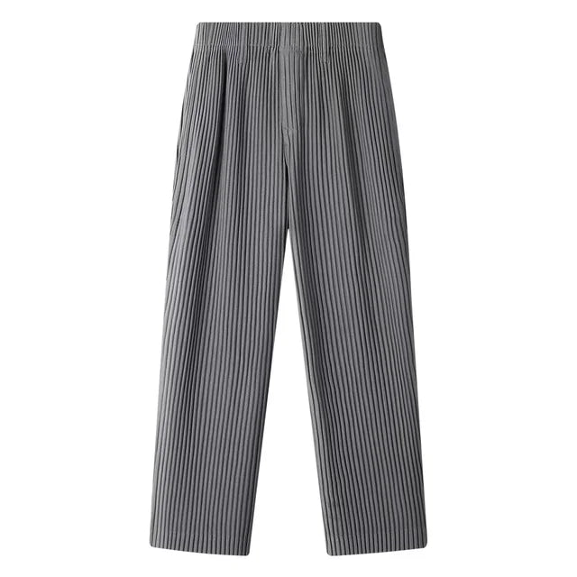 Casual Solid Pleated Loose Pants