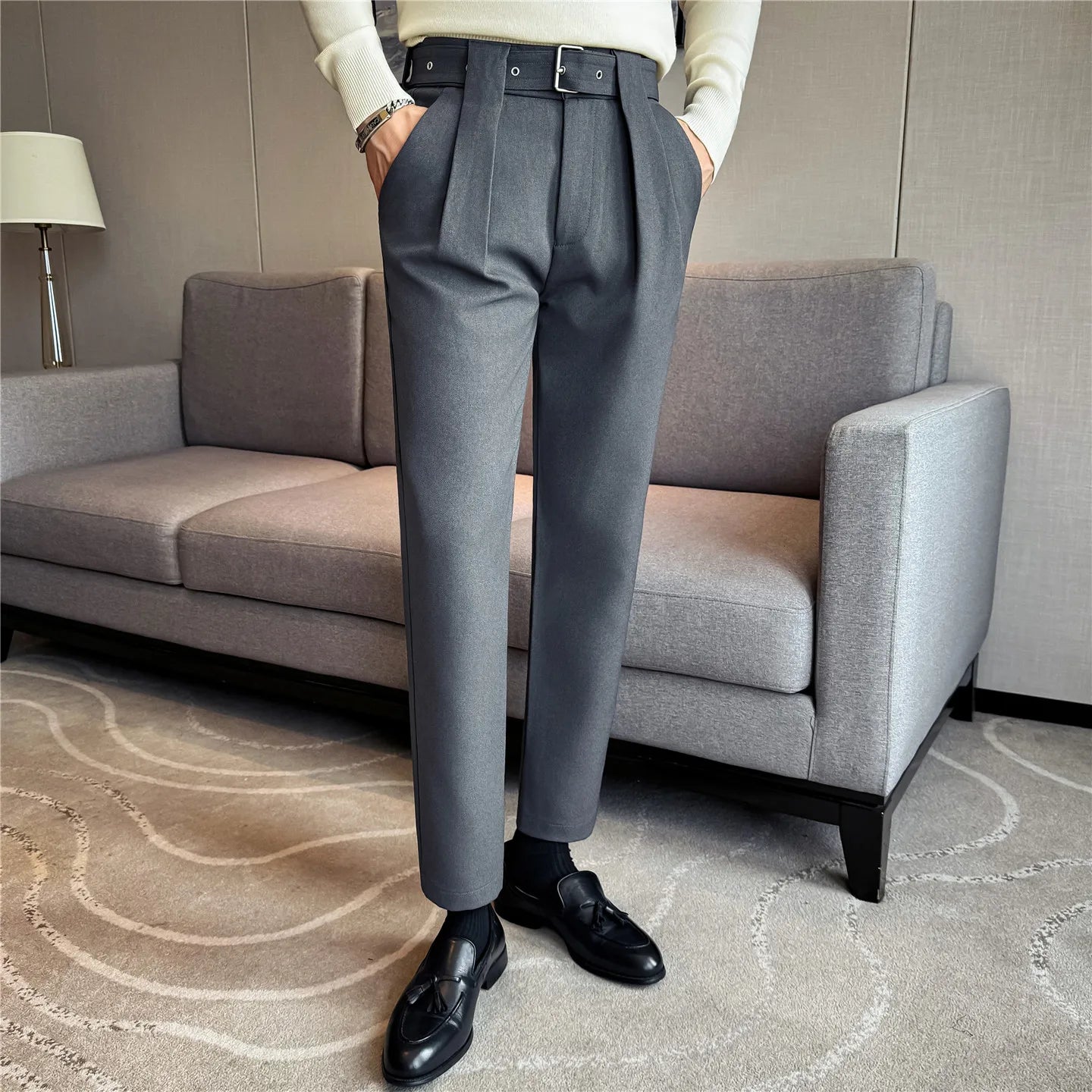 Tailored Pleated Dress Trousers