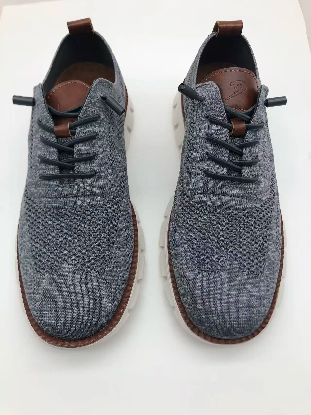 Solid Mesh Breathable Lace-Up Sneakers
