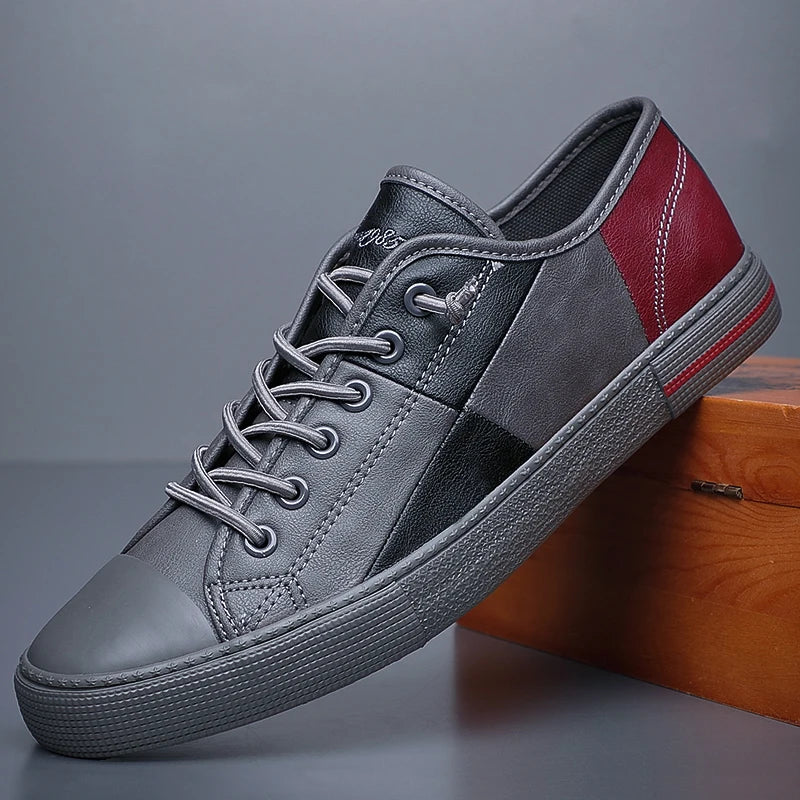 Low-Top Casual PU Leather Sneakers