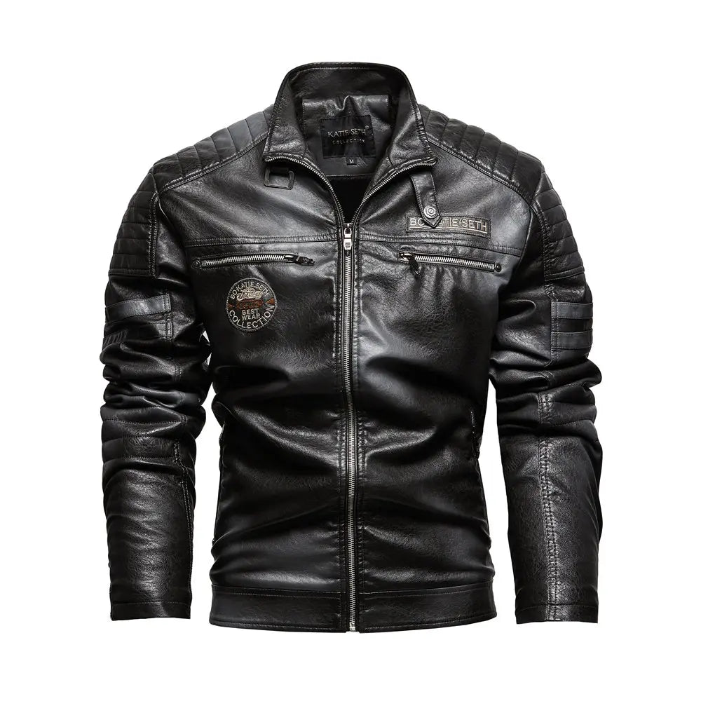 Casual Motorcycle Slim Leather Jacket