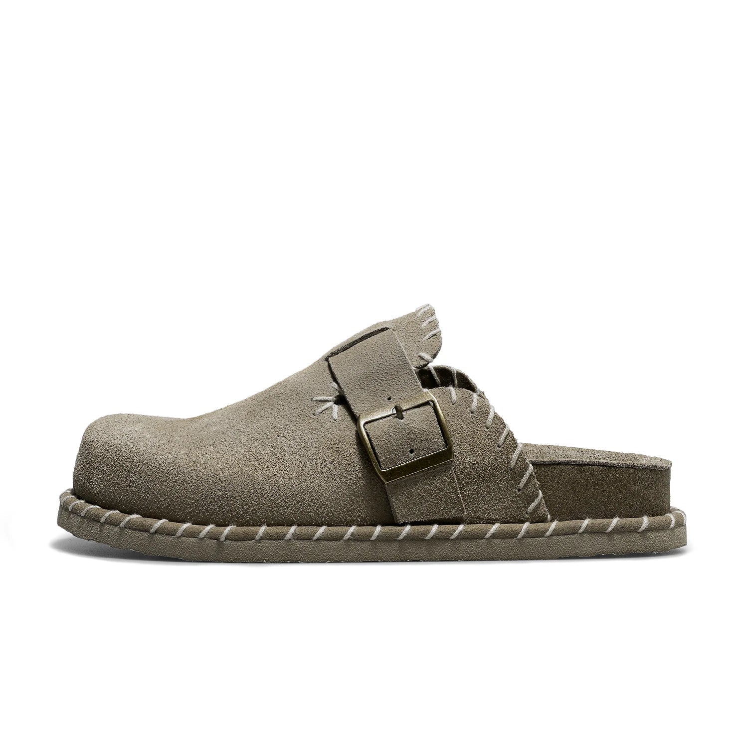 Buckle Decor Solid Mules Shoes