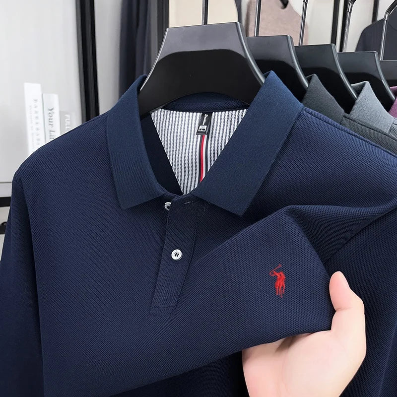 Small Embroidery Smart-Casual Polo Shirt