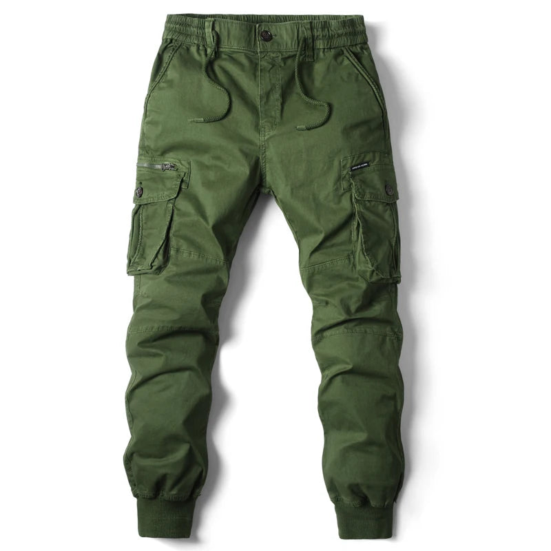 Elastic Waist Military Jogger Pants