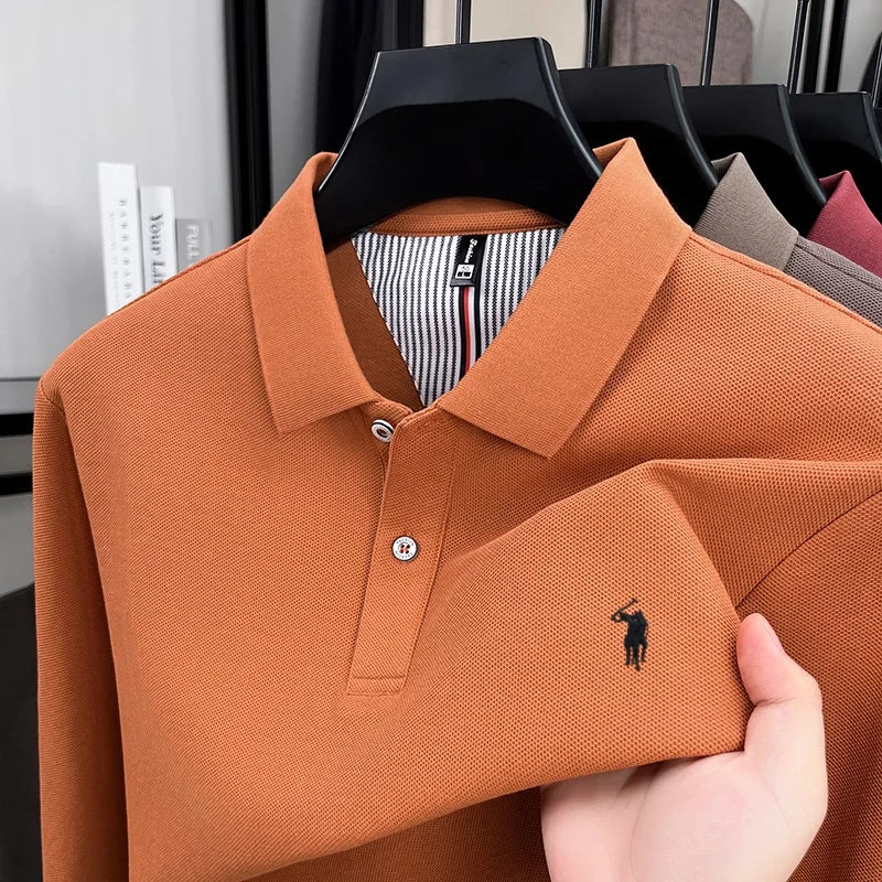 Small Embroidery Smart-Casual Polo Shirt